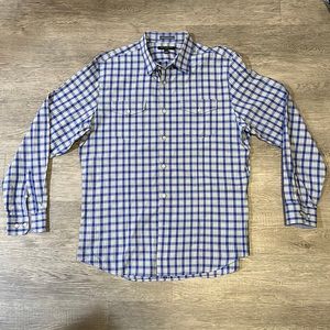 BANANA REPUBLIC Mens Long Sleeve Button Down Shirt, Size L Slim Fit